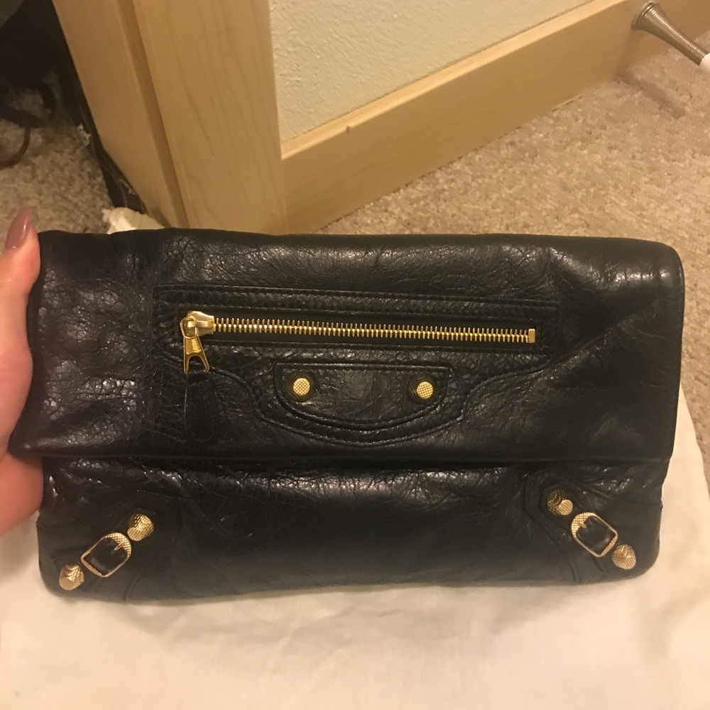 Balencia Envelope Giant clutch Black